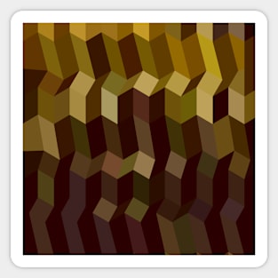 Caput Mortuum Brown Abstract Low Polygon Background Sticker